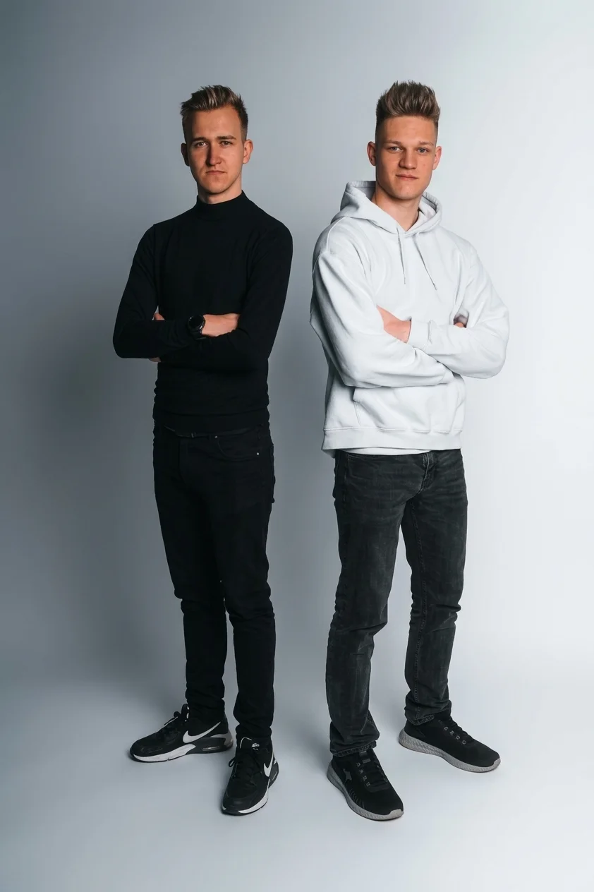 Modestas Akelis and Lukas Goss today