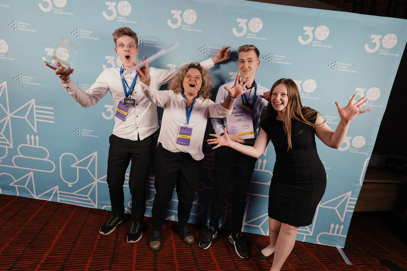 Celebrating three awards in Kaunas