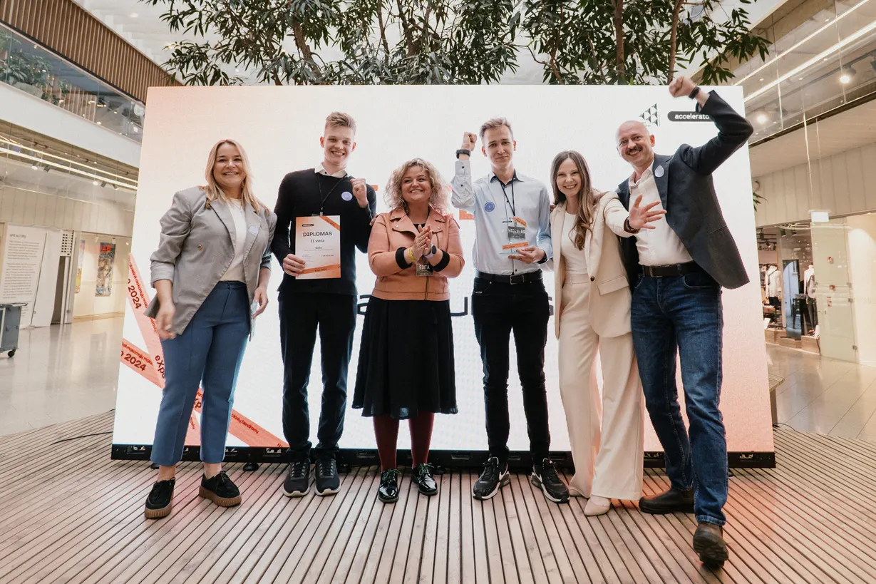 The GOSS team on stage at the National Student Company Expo 2024