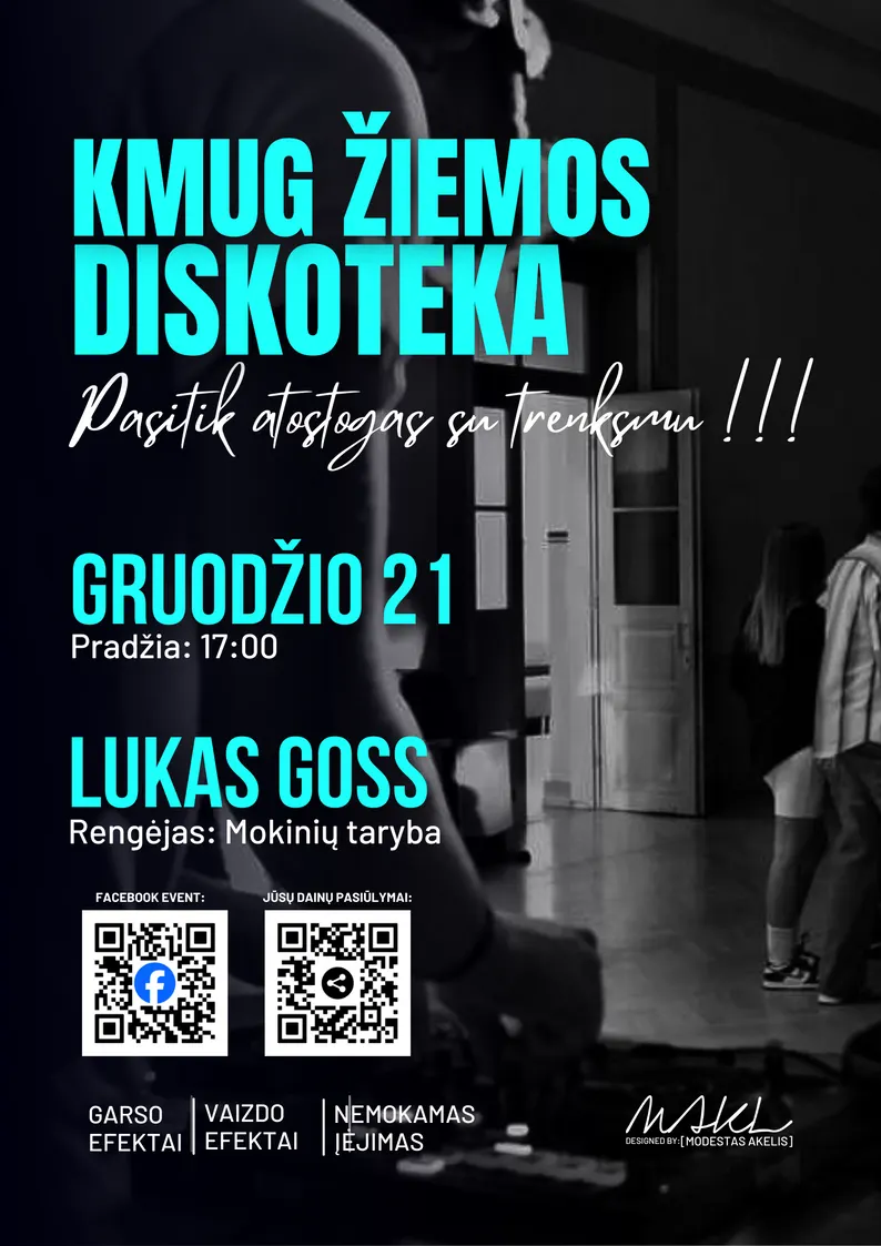 Poster of the GOSS winter disco