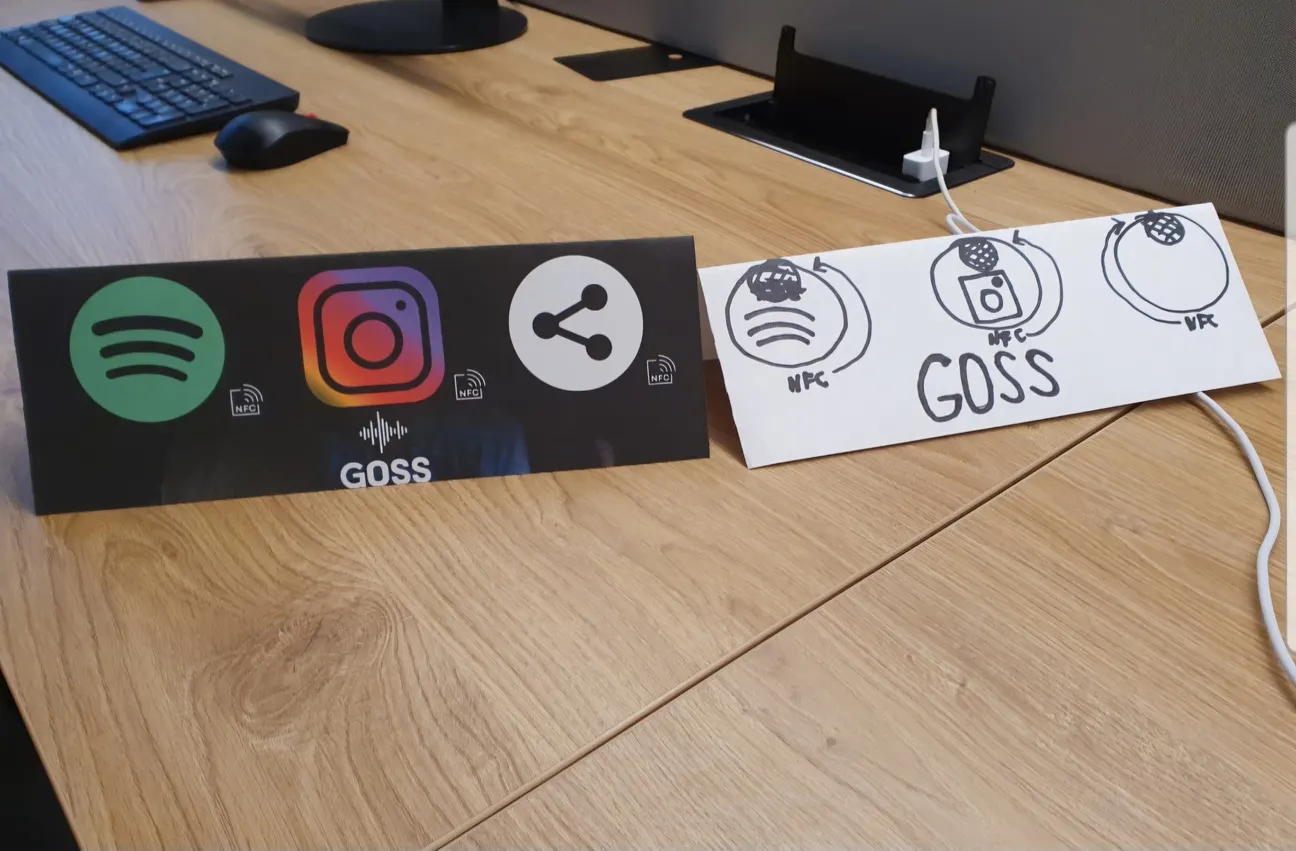 GOSS stickers and sketches